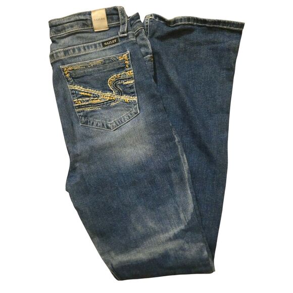 Sailey Jeans Size 32 High Rise Boot Cut Stretchy Mexico Hippie Cowgirl - Picture 1 of 8